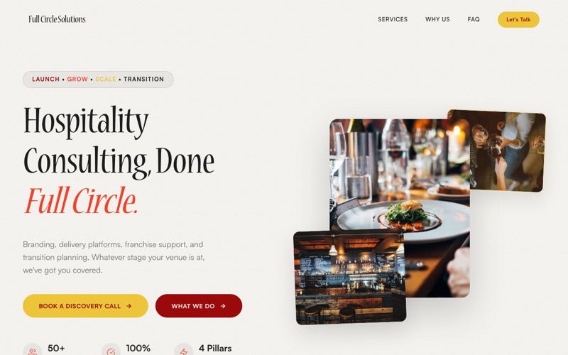Full Circle Solutions website homepage