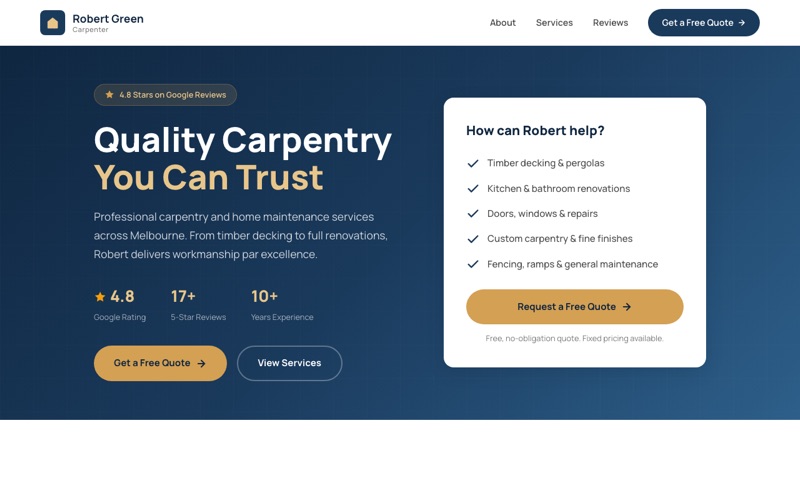 Robert Green Carpenter template